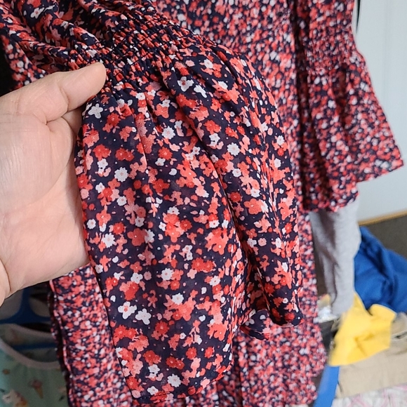 Michael Kors Red Floral Dress - Picture 5 of 8